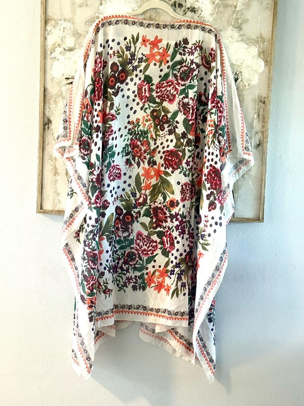 Floral Garden Open-Front Kimono -